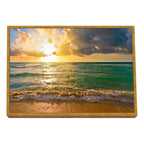 Quadro Decorativo: Encantador Pôr do Sol na Praia