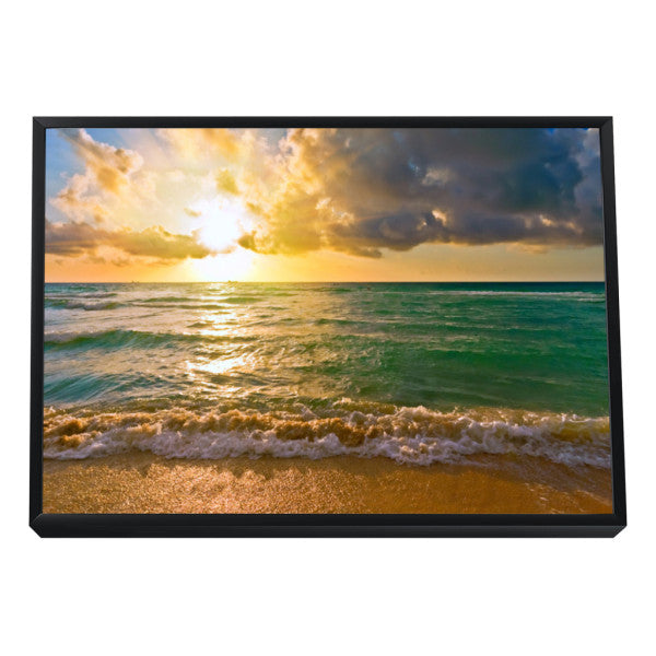 Quadro Decorativo: Encantador Pôr do Sol na Praia