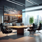 Quadro Decorativo Crepúsculo Urbano de Nova Iorque