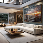 Quadro Decorativo Crepúsculo Urbano de Nova Iorque
