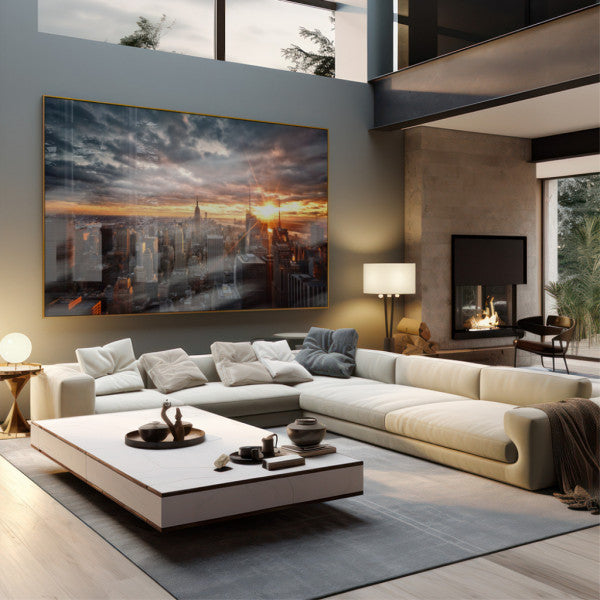 Quadro Decorativo Crepúsculo Urbano de Nova Iorque