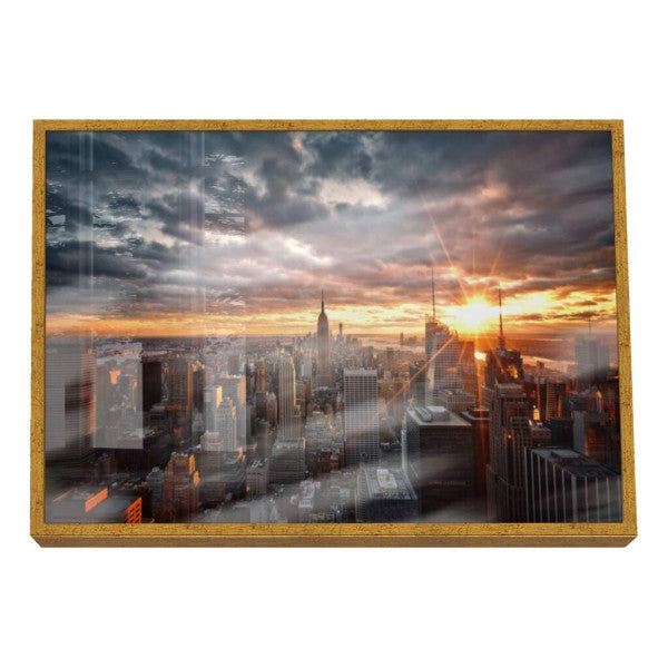 Quadro Decorativo Crepúsculo Urbano de Nova Iorque