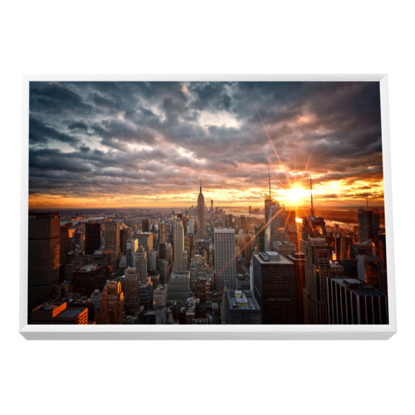 Quadro Decorativo Crepúsculo Urbano de Nova Iorque