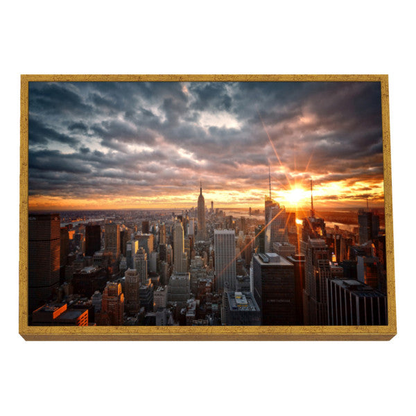 Quadro Decorativo Crepúsculo Urbano de Nova Iorque