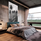 Quadro Decorativo Silhuetas Tropicais: Impacto Visual Único