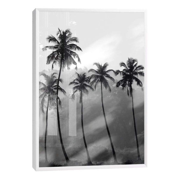 Quadro Decorativo Silhuetas Tropicais: Impacto Visual Único
