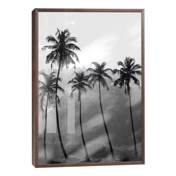 Quadro Decorativo Silhuetas Tropicais: Impacto Visual Único