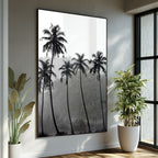 Quadro Decorativo Silhuetas Tropicais: Impacto Visual Único