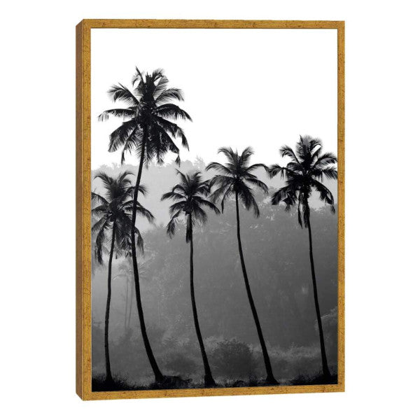 Quadro Decorativo Silhuetas Tropicais: Impacto Visual Único
