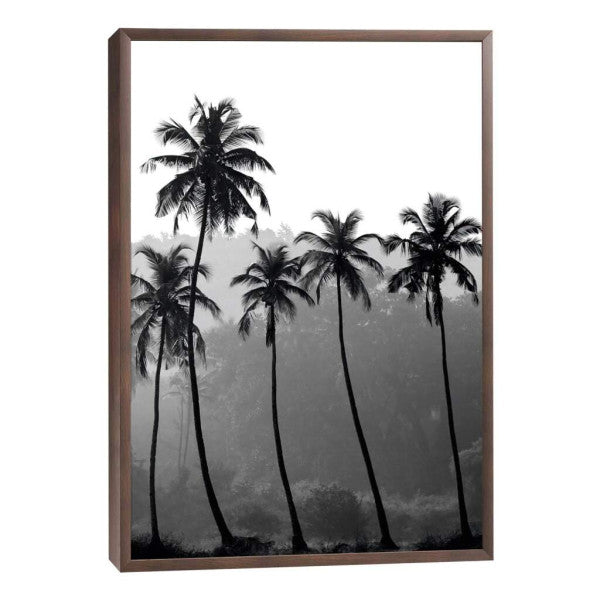 Quadro Decorativo Silhuetas Tropicais: Impacto Visual Único