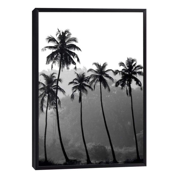 Quadro Decorativo Silhuetas Tropicais: Impacto Visual Único