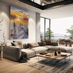 Quadro Decorativo: Inspirador Pôr do Sol no Cais