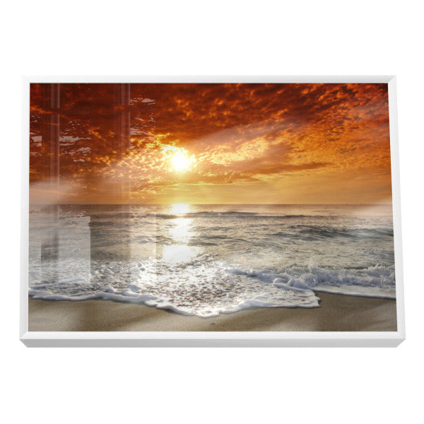 Quadro Decorativo Mar ao Pôr do Sol: Beleza Serena