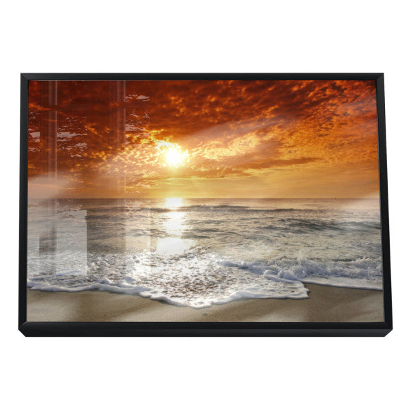 Quadro Decorativo Mar ao Pôr do Sol: Beleza Serena
