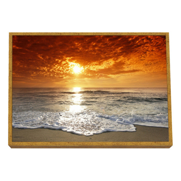 Quadro Decorativo Mar ao Pôr do Sol: Beleza Serena