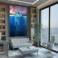 Quadro Decorativo: Iceberg Inspirador - Triunfo e Serenidade