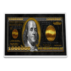 Quadro Decorativo Inspiração de Riqueza - 1 Milhão dólares