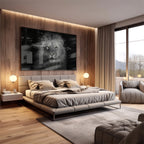 Quadro Decorativo Olhar do Rei: Majestade Animal em Sua Sala