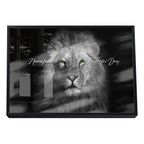 Quadro Decorativo Olhar do Rei: Majestade Animal em Sua Sala