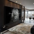 Quadro Decorativo Olhar do Rei: Majestade Animal em Sua Sala