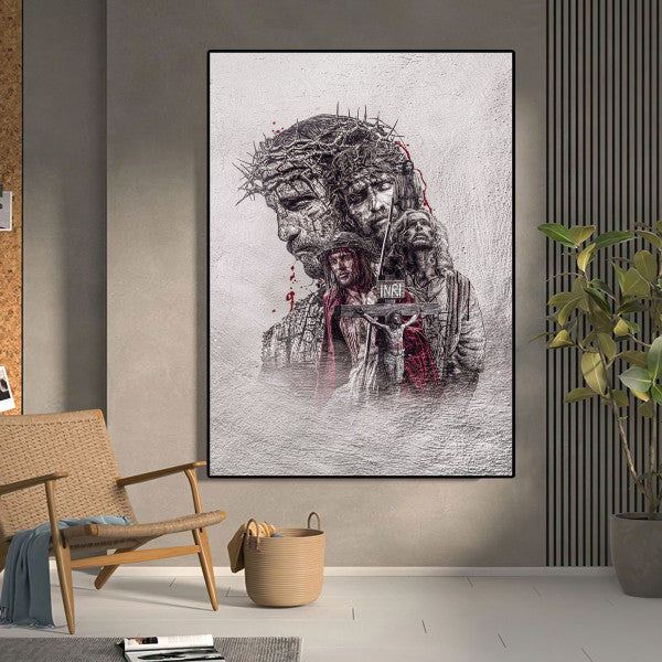 Quadro Decorativo: Visão Inspiradora de Jesus na Cruz