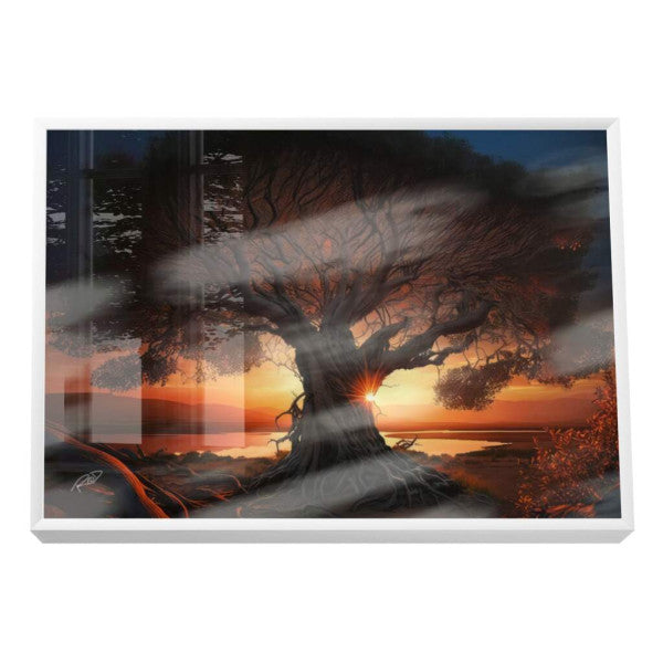 Quadro Decorativo Tranquilidade ao Anoitecer: Refúgio Sereno