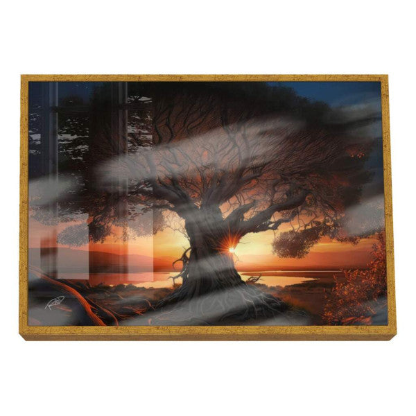 Quadro Decorativo Tranquilidade ao Anoitecer: Refúgio Sereno