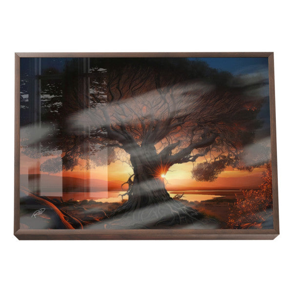 Quadro Decorativo Tranquilidade ao Anoitecer: Refúgio Sereno