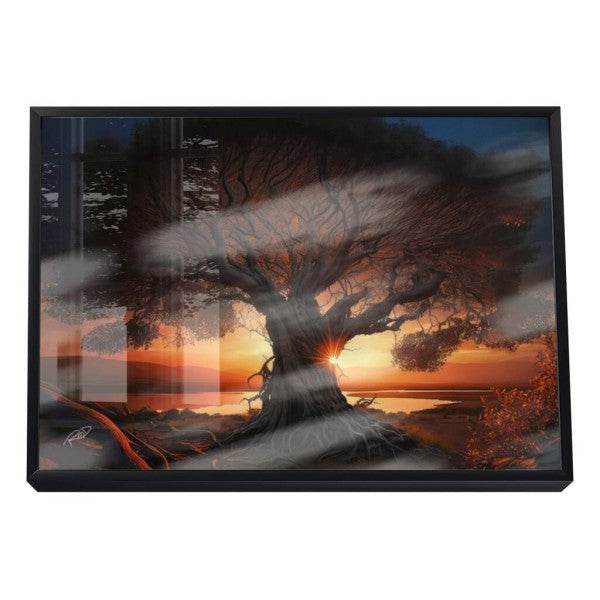 Quadro Decorativo Tranquilidade ao Anoitecer: Refúgio Sereno