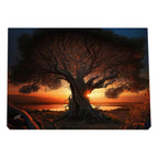 Quadro Decorativo Tranquilidade ao Anoitecer: Refúgio Sereno