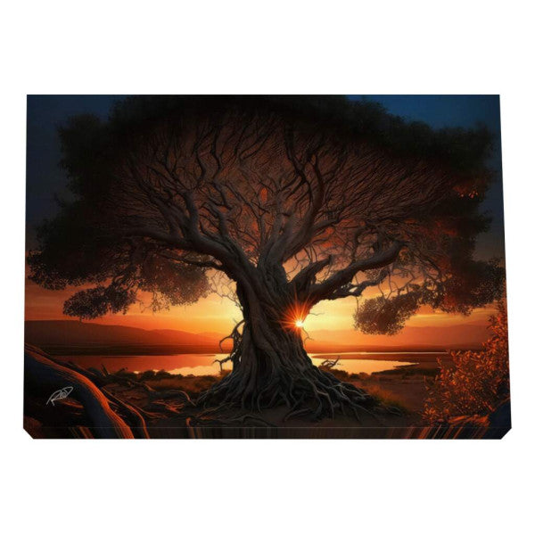 Quadro Decorativo Tranquilidade ao Anoitecer: Refúgio Sereno