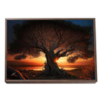 Quadro Decorativo Tranquilidade ao Anoitecer: Refúgio Sereno