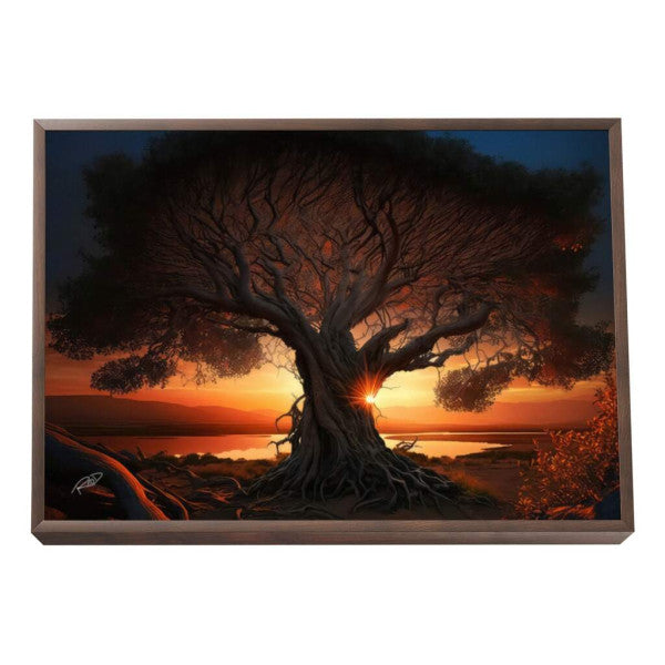 Quadro Decorativo Tranquilidade ao Anoitecer: Refúgio Sereno