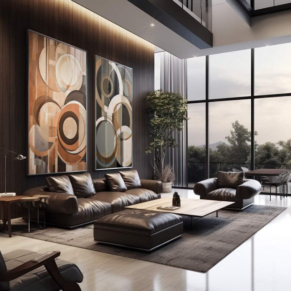 Quadro Decorativo: Abstração Terrosa - Beleza Singular