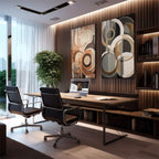 Quadro Decorativo: Abstração Terrosa - Beleza Singular