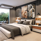 Quadro Decorativo: Abstração Terrosa - Beleza Singular