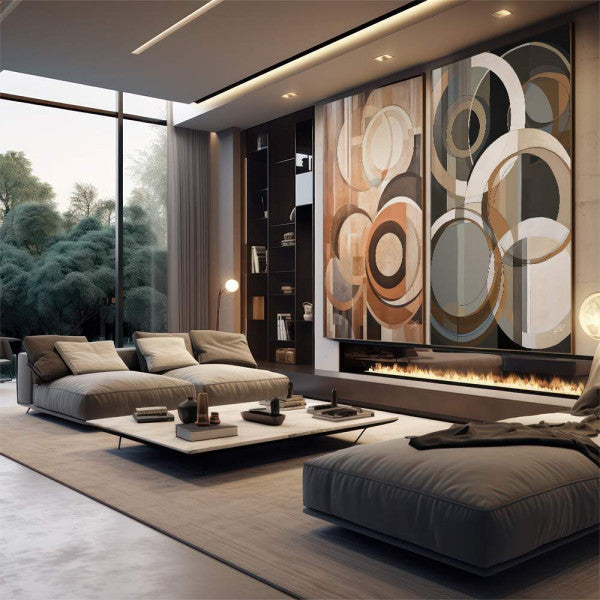 Quadro Decorativo: Abstração Terrosa - Beleza Singular