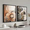 Quadro Decorativo: Abstração Terrosa - Beleza Singular
