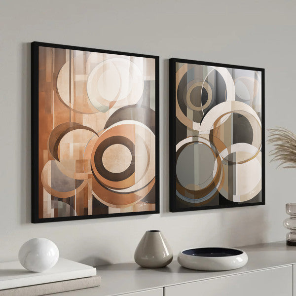 Quadro Decorativo: Abstração Terrosa - Beleza Singular