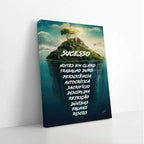 Quadro Decorativo Ilha do Sucesso - Captura Seus Sonhos