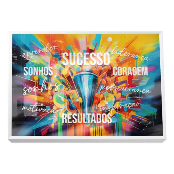 Quadro Decorativo Sucesso Motivacional: Inspire-se!