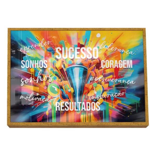 Quadro Decorativo Sucesso Motivacional: Inspire-se!