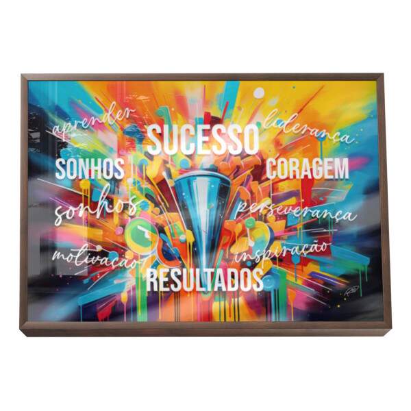 Quadro Decorativo Sucesso Motivacional: Inspire-se!