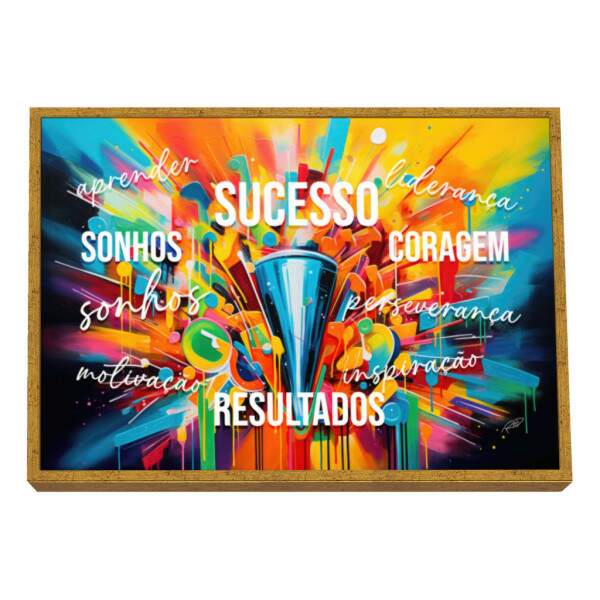 Quadro Decorativo Sucesso Motivacional: Inspire-se!