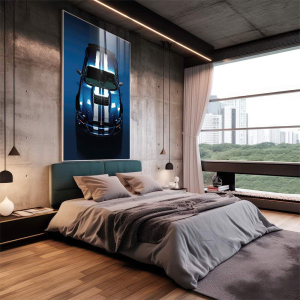 Quadro Decorativo Mustang Shelby GT500 - Beleza Clássica