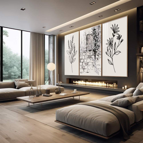 Quadro Decorativo Botânica Elegante - Toque Natural Único