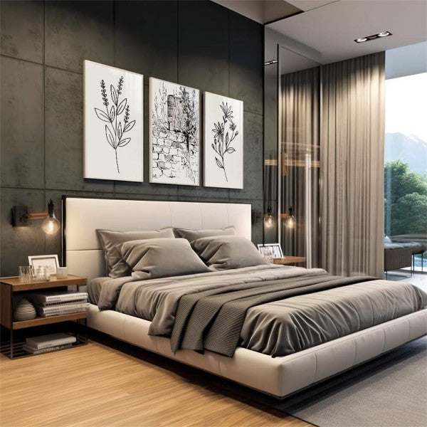 Quadro Decorativo Botânica Elegante - Toque Natural Único