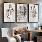Quadro Decorativo Botânica Elegante - Toque Natural Único
